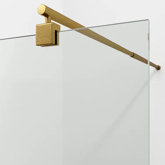 Душевая перегородка WasserKRAFT Rur 30W BG прозрачное/матовое золото