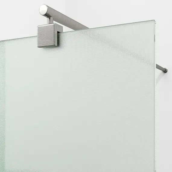 Душевая перегородка WasserKRAFT Rur 30W BN-TXG рифленое/никель