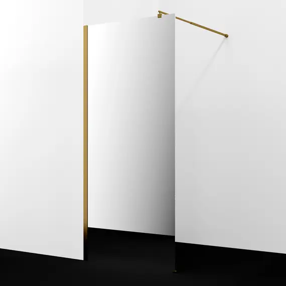 Душевая перегородка WasserKRAFT Rur 30W BG-MR зеркальное/матовое золото