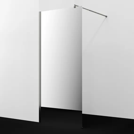 Душевая перегородка WasserKRAFT Rur 30W GR-MR зеркальное/графит