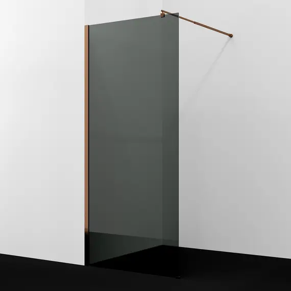 Душевая перегородка WasserKRAFT Rur 30W RG-TG тонирован/розов.золото