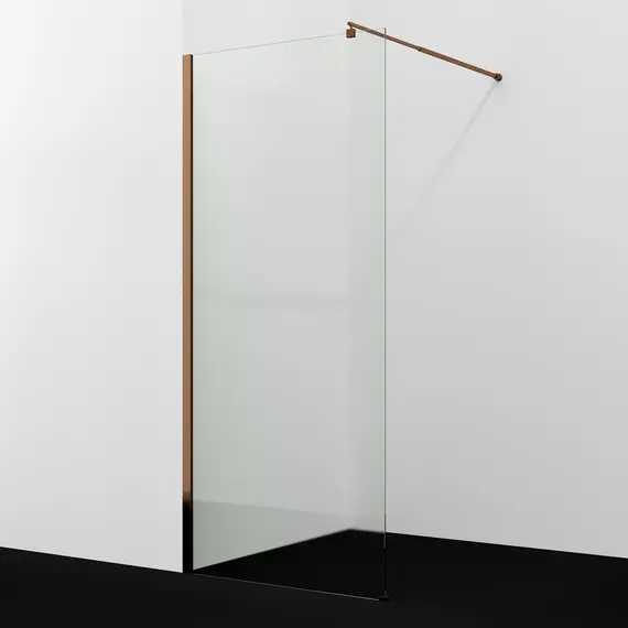 Душевая перегородка WasserKRAFT Rur 30W RG прозрачное/розовое золото