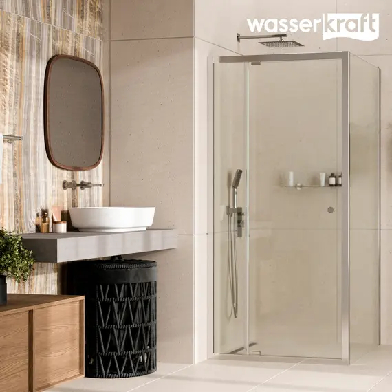 Душевой уголок WasserKRAFT  Aula 11P  прозрачное/хром