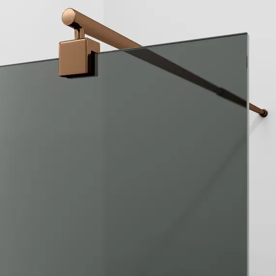 Душевая перегородка WasserKRAFT Rur 30W RG-TG тонирован/розов.золото