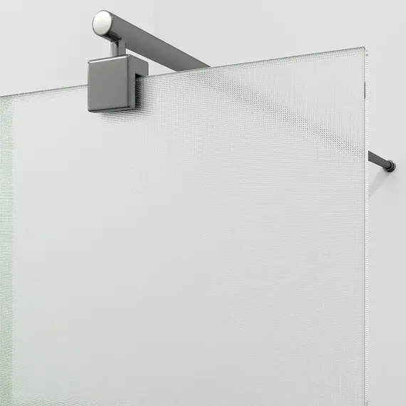 Душевая перегородка WasserKRAFT Rur 30W GR-TXG рифленое/графит