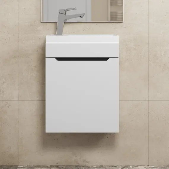 Тумба подвесная Uperwood Tanos 40 белая/графит