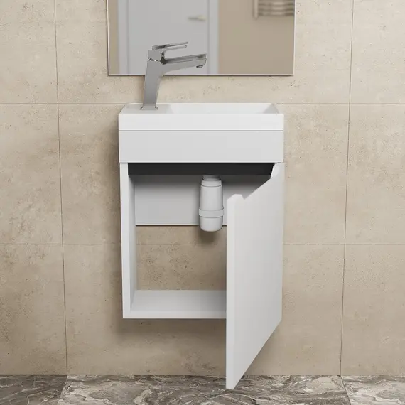 Тумба подвесная Uperwood Tanos 40 белая/графит