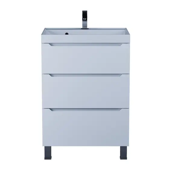 Тумба напольная  Uperwood Tanos белая, 2/3 ящика