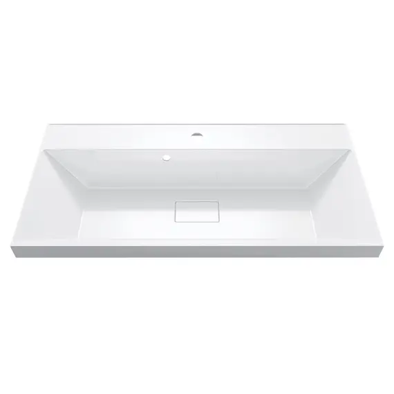 Раковина для ванной Uperwood Classic New, белая глянцевая с накладкой/без для слива