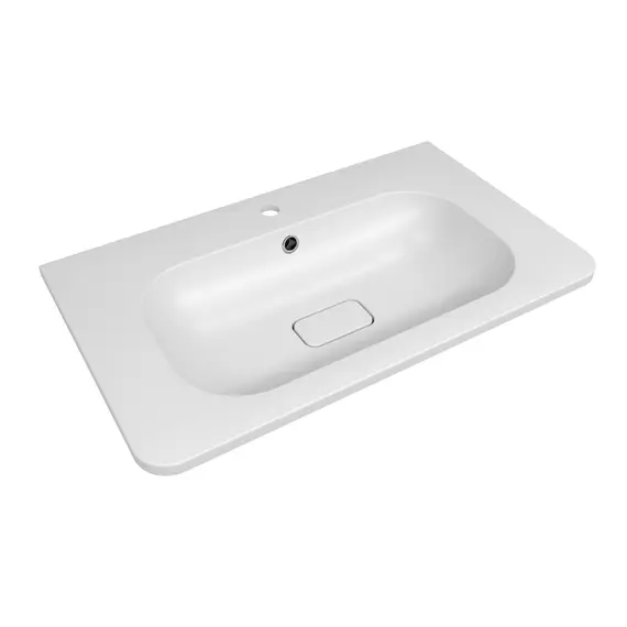 Раковина для ванной 80 см, Uperwood Fate, с декоративной накладкой для слива