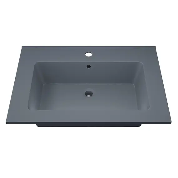 Раковина для ванной  Uperwood Parma Quartz, серая матовая, бетон