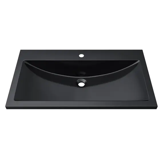 Раковина для ванной Uperwood Self  черная глянцевая