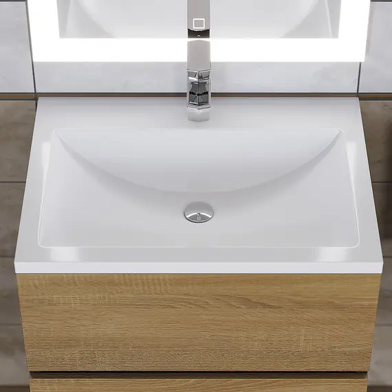 Раковина для ванной Uperwood Self  белая глянцевая