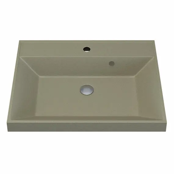 Раковина для ванной  Uperwood Classic Quartz, кварцевая, бежевая матовая, десерт