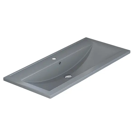 Раковина для ванной кварцевая Uperwood Foster Quartz  серая матовая (бетон)