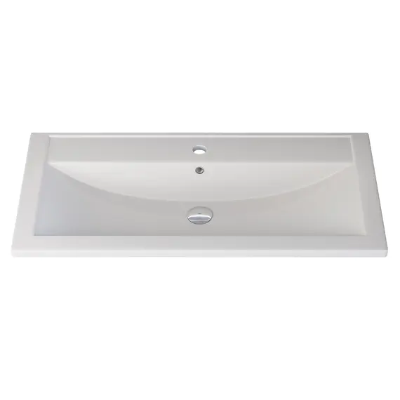 Раковина для ванной кварцевая Uperwood Foster Quartz белая матовая (жасмин)