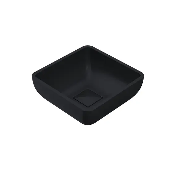 Раковина для ванной накладная Uperwood Florida квадратная, бетон, цвет черный