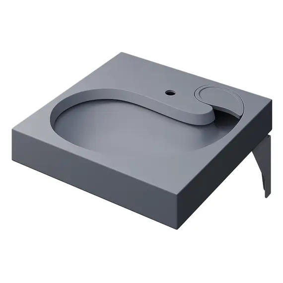 Раковина над стиральной машиной Uperwood Comforty 60х60х11 см, серая матовая