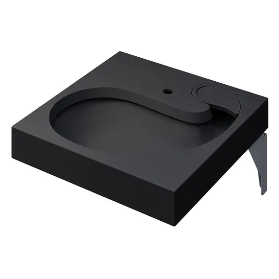 Раковина над стиральной машиной Uperwood Comforty 60х60х11 см, черная матовая