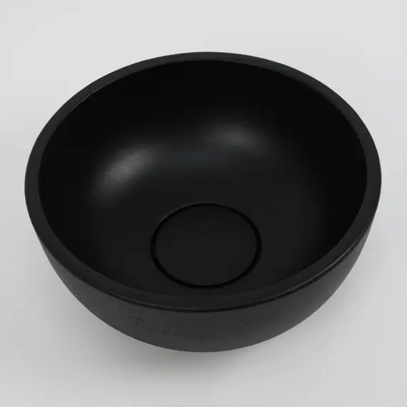 Раковина накладная бетонная Uperwood Belfast 30х30х13,5 см, круглая, черная