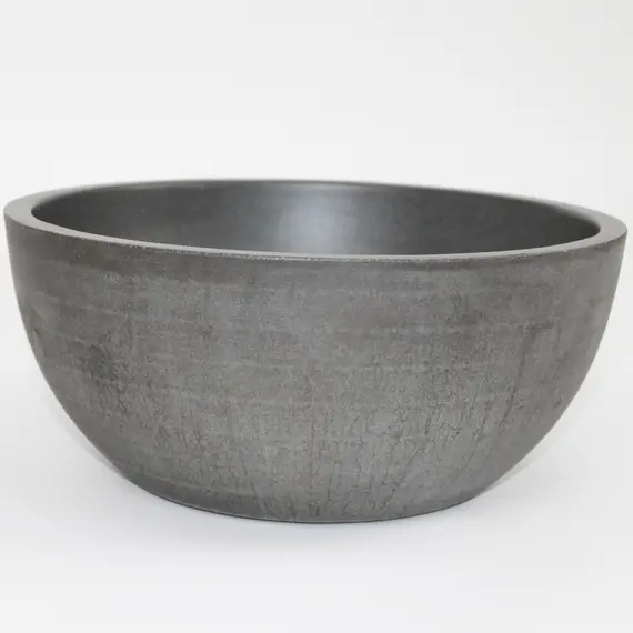 Раковина накладная бетонная Uperwood Belfast 30х30х13,5 см, круглая, графит