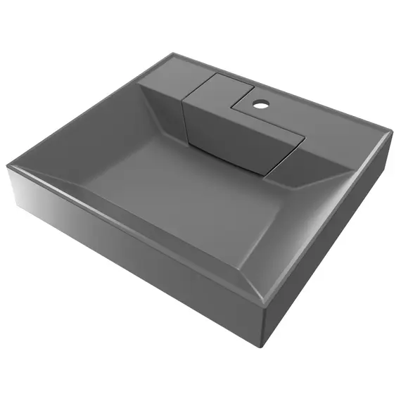 Раковина над стиральной машиной Uperwood Top 60х55х11 см, серая матовая