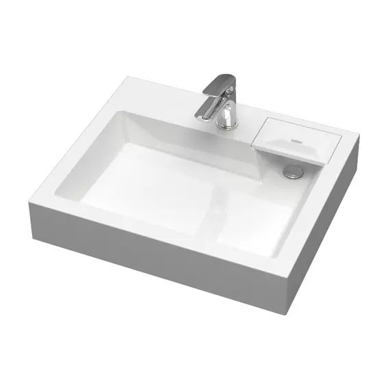 Раковина над стиральной машиной Uperwood Vission белая глянцевая