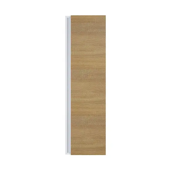 Шкаф-пенал для ванной Uperwood Barsa 35*28*120 см, подвесной, белый/дуб сонома