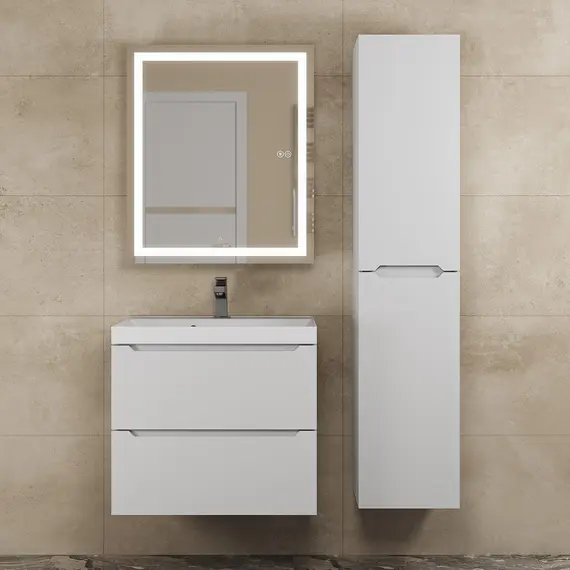 Зеркало шкаф с подсветкой  Uperwood Tanos, белое