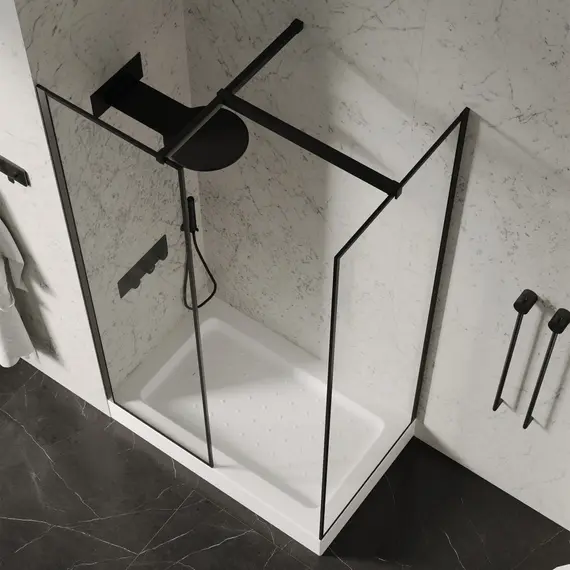 Душевой поддон ABBER AD3C прямоугольный, акриловый, белый