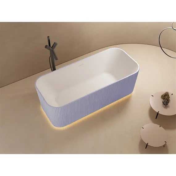 Ванна из искусственного камня ABBER Stein AS9663Violett фиолетовая 170*75