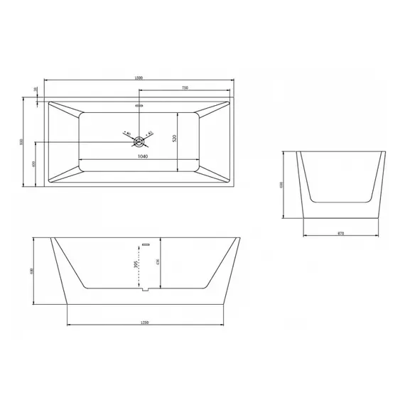 Акриловая ванна ABBER AB9224