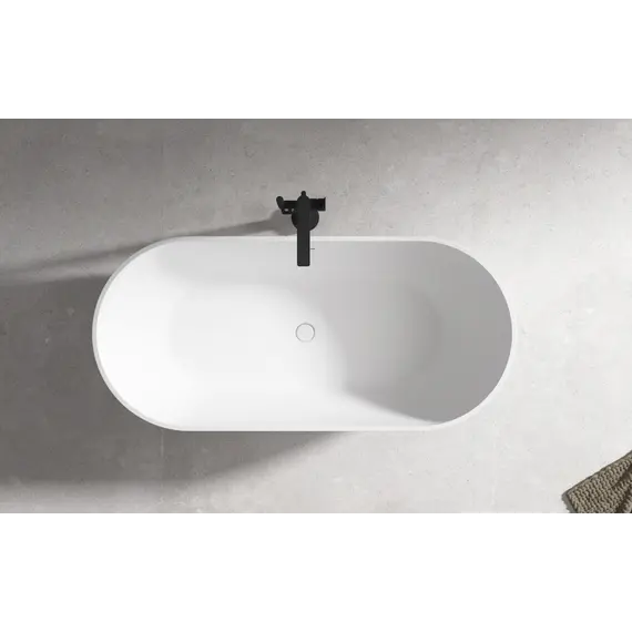 Акриловая ванна ABBER AB9241MW белая матовая 170*80