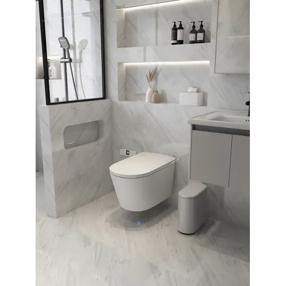 Электронный унитаз-биде ABBER Bequem AC1121S подвесной белый