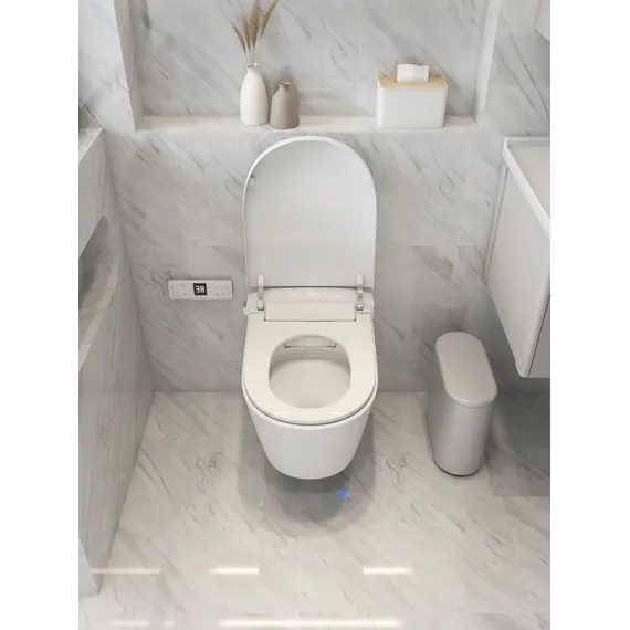 Электронный унитаз-биде ABBER Bequem AC1121S подвесной белый