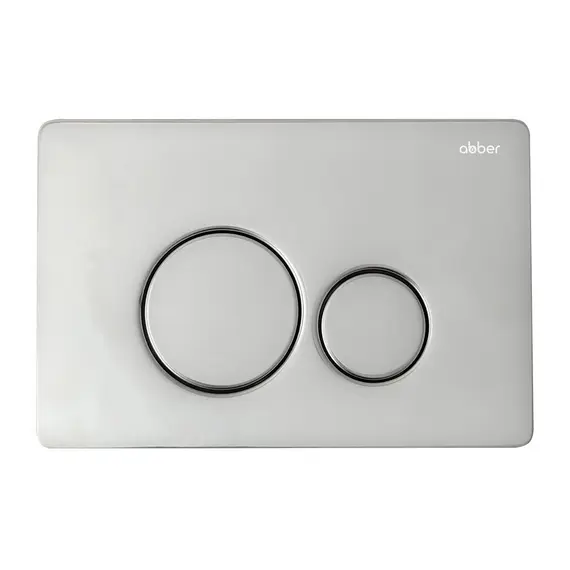 Комплект подвесной унитаз ABBER Bequem AC1132TC белый, с закрытым дном с инсталляцией AC0105 и кнопкой AC0121 хром глянцевый