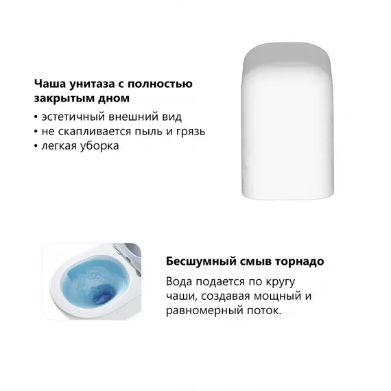 Комплект подвесной унитаз ABBER Rechteck AC1220TC белый, с закрытым дном с инсталляцией AC0105 и кнопкой AC0120MW белая матовая