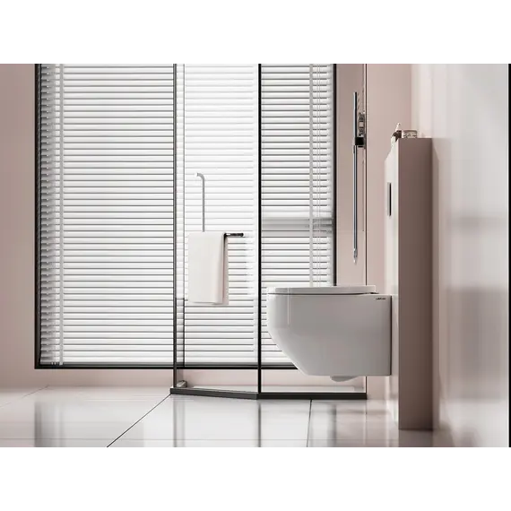 Унитаз ABBER Rechteck AC1218 подвесной белый, безободковый, смыв торнадо и струйный смыв