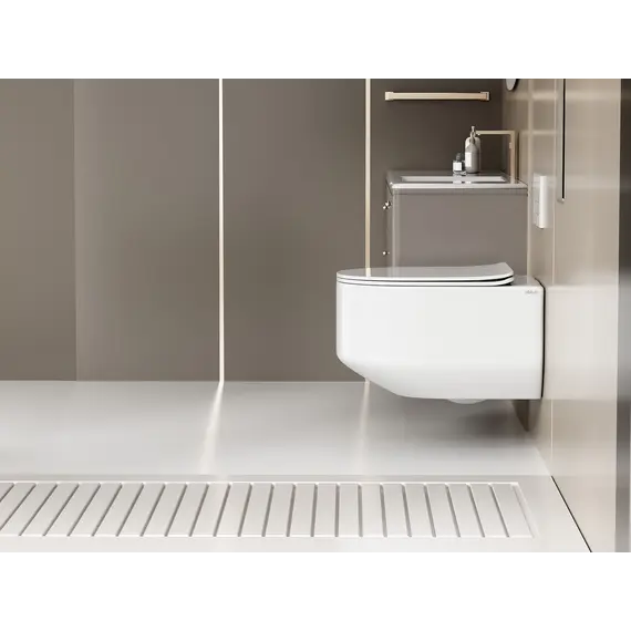 Унитаз ABBER Bequem AC1130 подвесной белый, безободковый, смыв торнадо