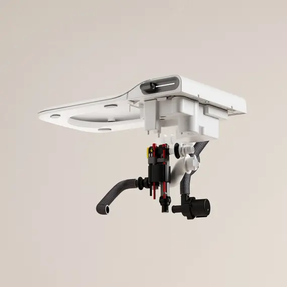 Комплект ABBER подвесной электронный унитаз-биде Rechteck AC1215S с инсталляцией AC0101P2