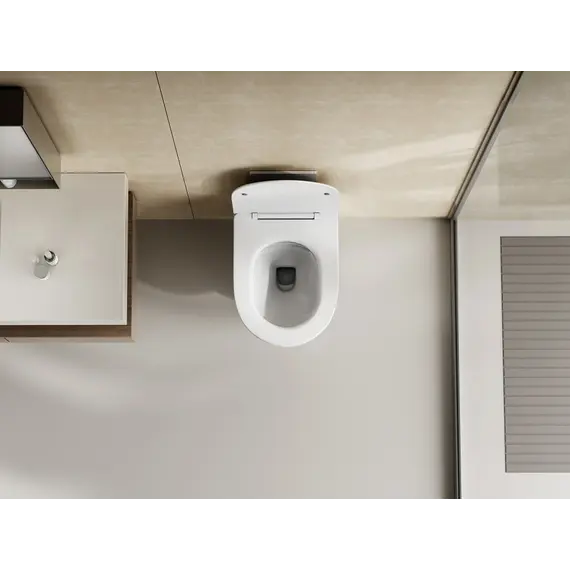 Унитаз ABBER Bequem AC1128 подвесной белый, безободковый, смыв торнадо