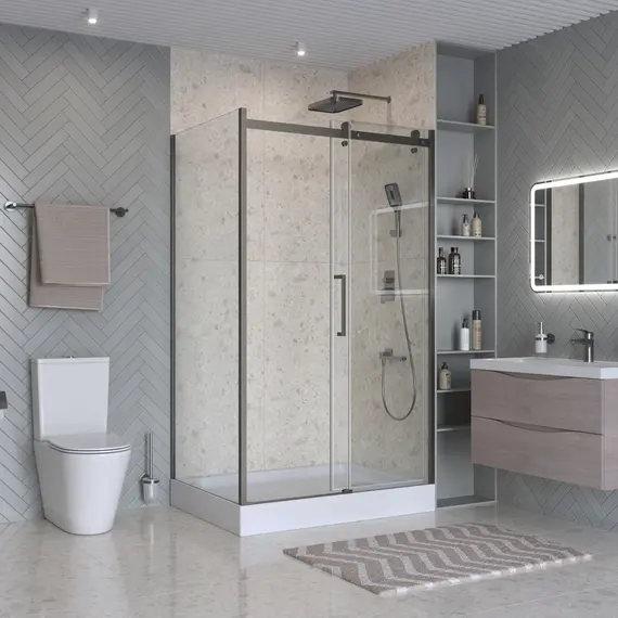 Душевой уголок BelBagno MARINO-2-AH-1/-C-GM