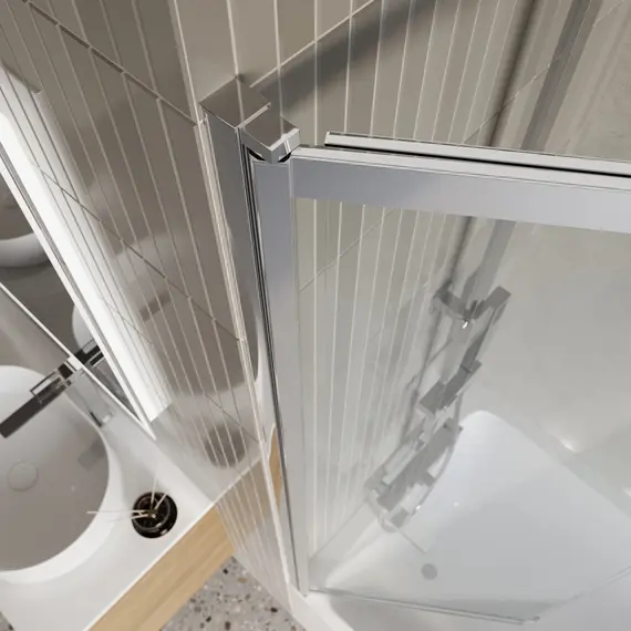 Душевая шторка на ванну BelBagno LUCE-VF-11/-C-Cr