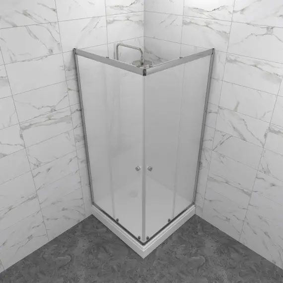 Душевое ограждение Triton "ВЕНТА-ХРОМ-ВЕЛЬВЕТ" низкий поддон