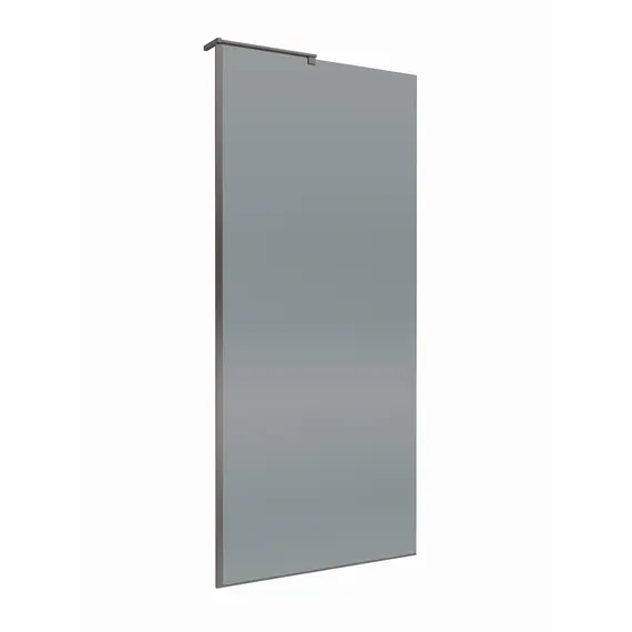 Душевая перегородка BelBagno UNO-L-1-TB/-GR-GM тонир.серый/оруж.сталь