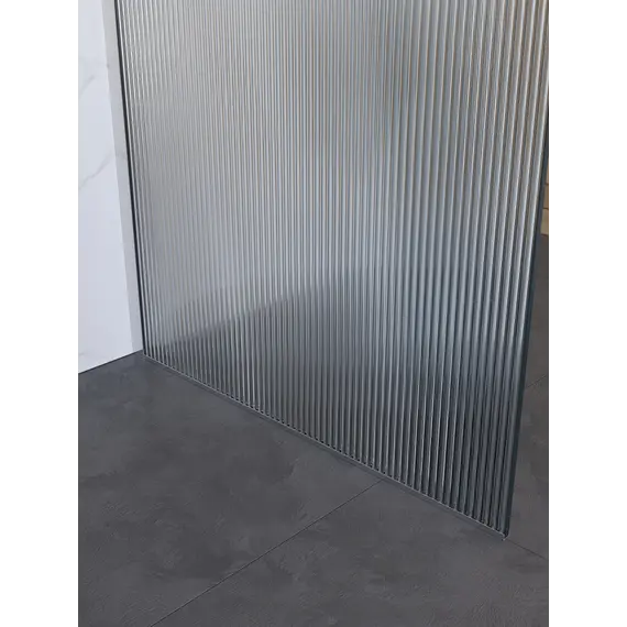 Душевая перегородка BelBagno UNO-L-1-TB-90/100-FL-Cr рифленое/хром