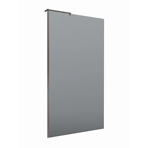 Душевая перегородка BelBagno UNO-L-1-TB/-GR-GM тонир.серый/оруж.сталь