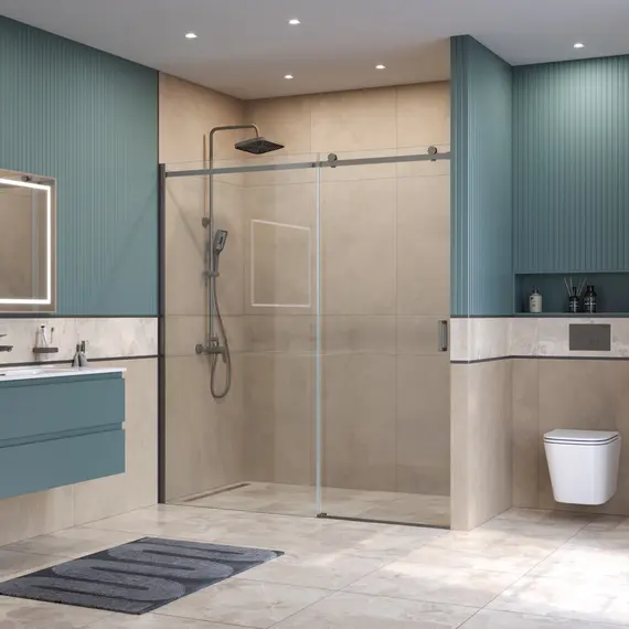 Душевая дверь BelBagno SOFT_CLOSE-2-BF-1/-C-GM