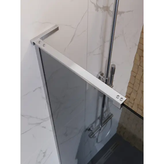 Душевая перегородка BelBagno UNO-L-1-TB/-GR-Cr тонир/хром