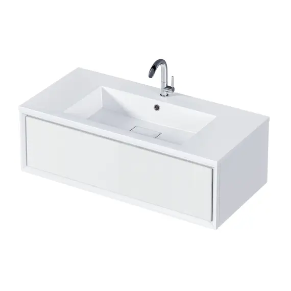 Тумба подвесная с раковиной 1 Marka  Milacco 